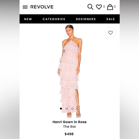 The Bar - Henri Gown in Rose - Size 00 Dress - Picture 2 of 7